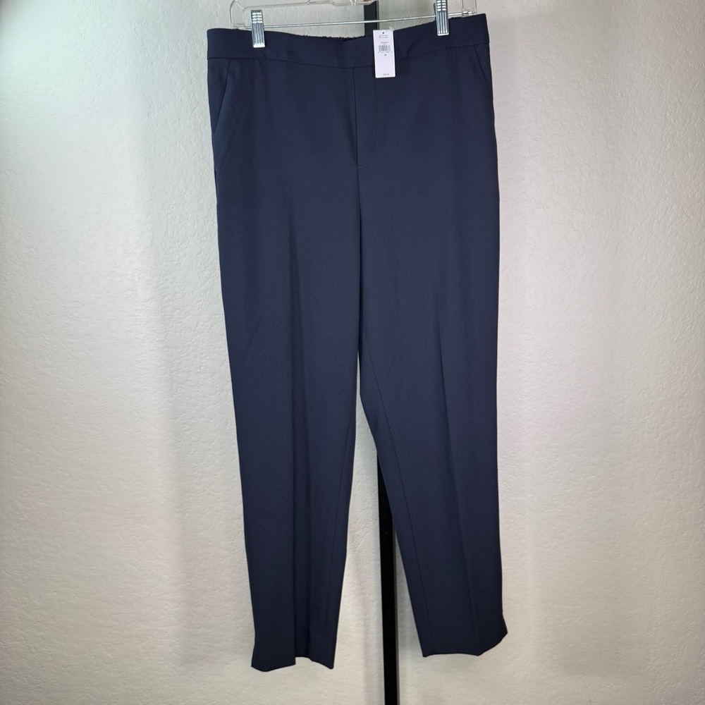 NEW NWT Banana Republic Hayden Navy Blue Tapered Business Casual Pants Size 10 - Picture 2 of 12